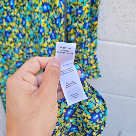 Rails | Carmel Cutout Long Sleeve Dress in Abstract Garden Size XS - Picture 9 of 12